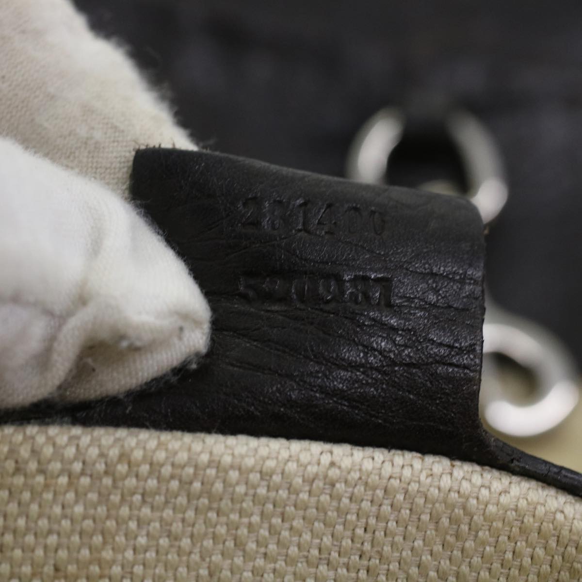 GUCCI GG Canvas Tote Bag Beige 281400 ar9407