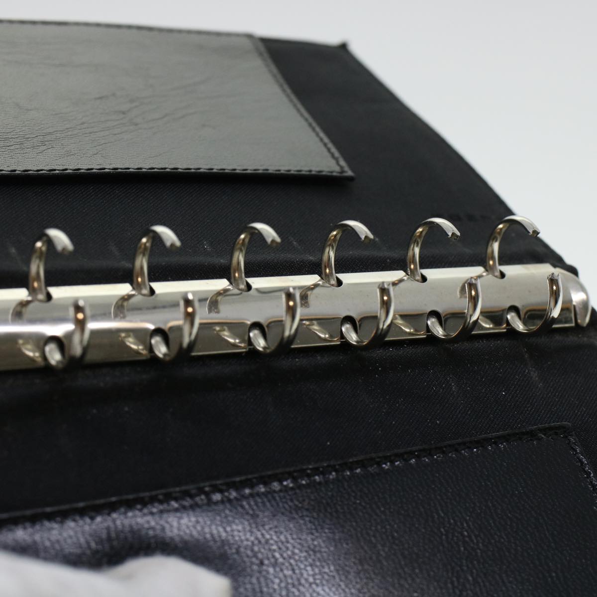 FENDI Zucca Canvas Day Planner Cover Nylon Black ar9471