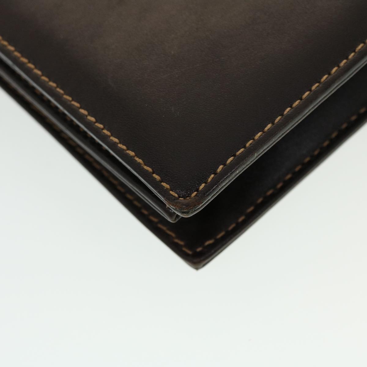 FENDI Shoulder Bag Leather Brown ar9569