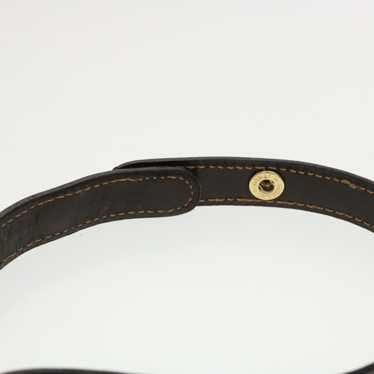 FENDI Shoulder Bag Leather Brown ar9569
