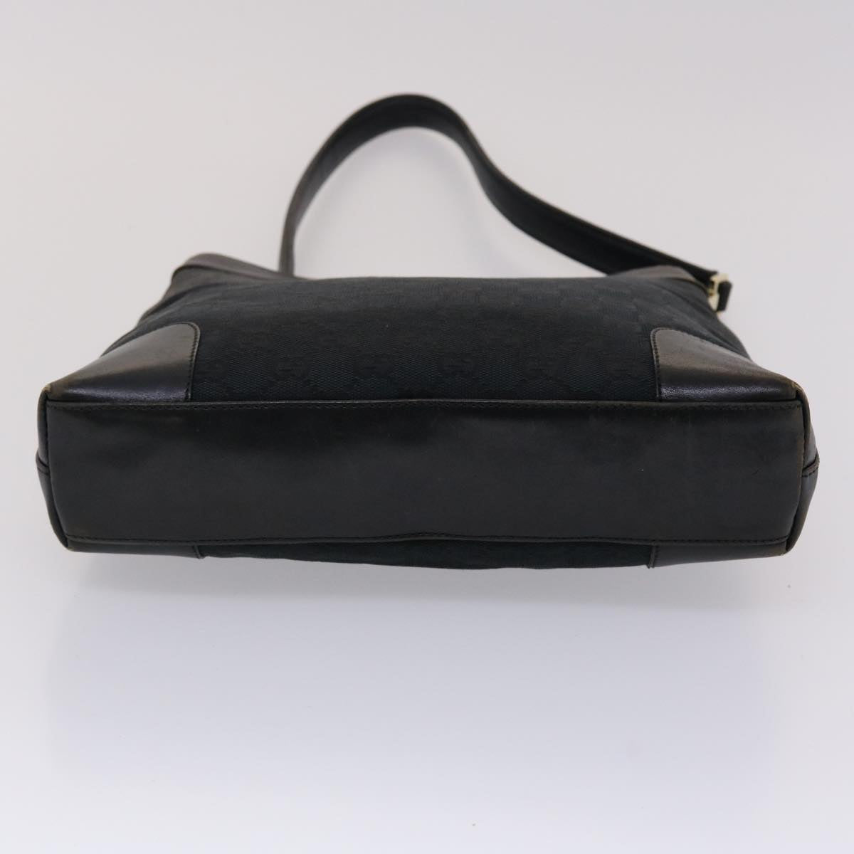 GUCCI GG Canvas Shoulder Bag Leather Black 001•4231 000926 ar9675B