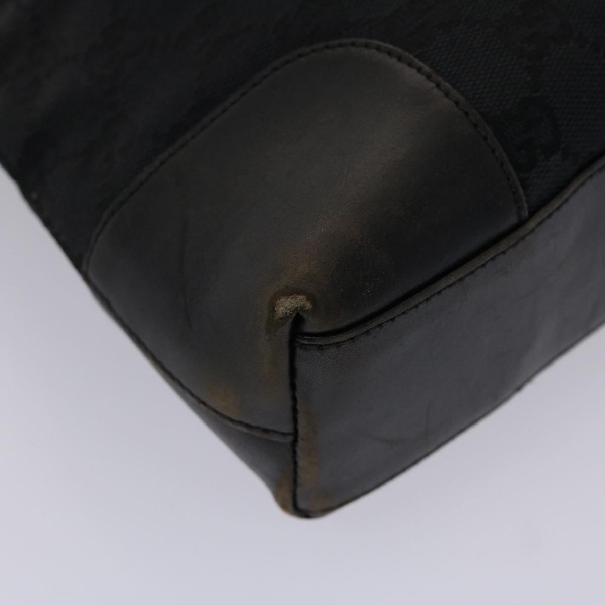 GUCCI GG Canvas Shoulder Bag Leather Black 001•4231 000926 ar9675B