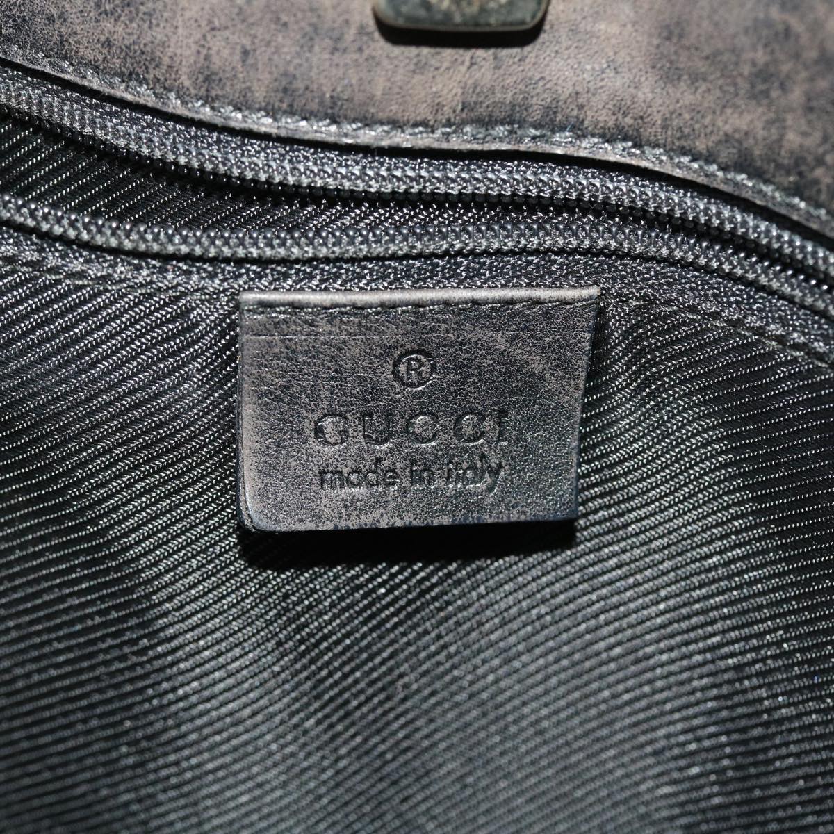 GUCCI GG Canvas Shoulder Bag Leather Black 001•4231 000926 ar9675B