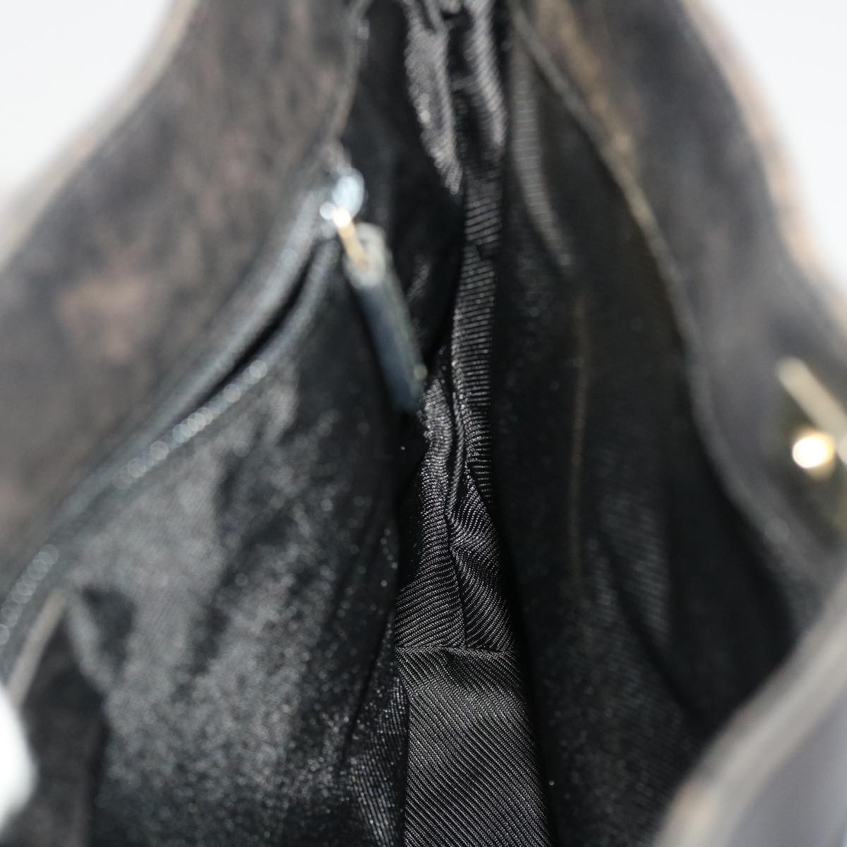 GUCCI GG Canvas Shoulder Bag Leather Black 001•4231 000926 ar9675B