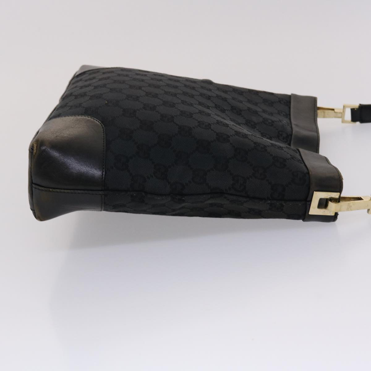 GUCCI GG Canvas Shoulder Bag Leather Black 001•4231 000926 ar9675B