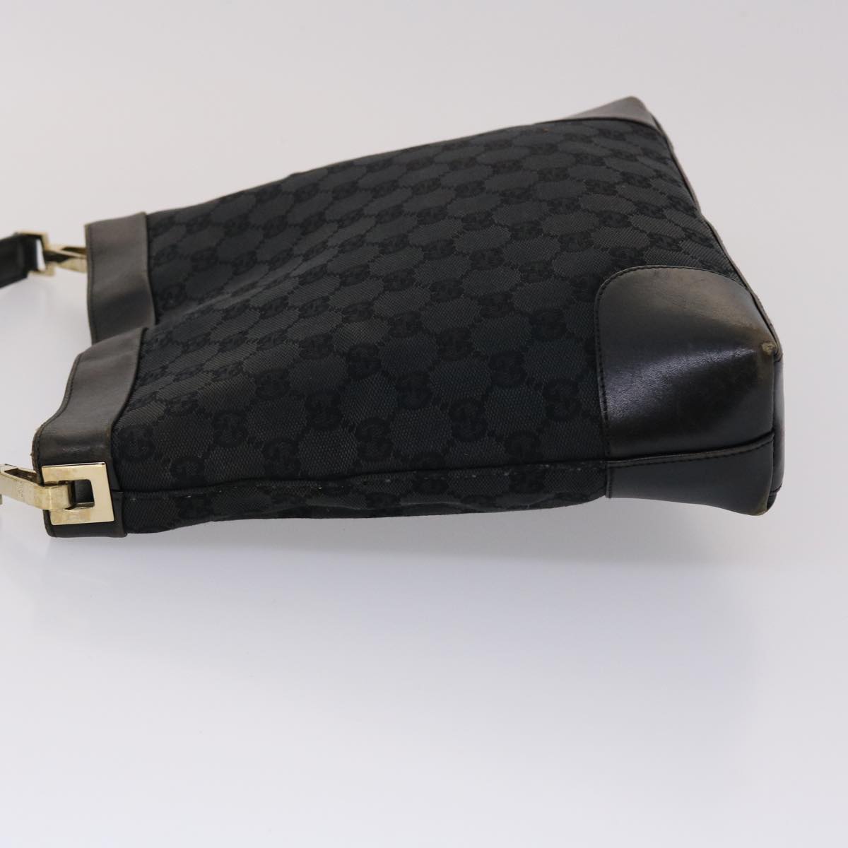 GUCCI GG Canvas Shoulder Bag Leather Black 001•4231 000926 ar9675B