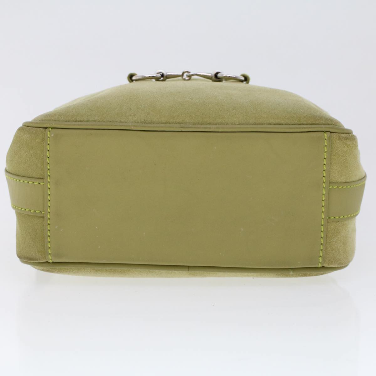 GUCCI Shoulder Bag Suede Green 007•3444•0221 ar9684B