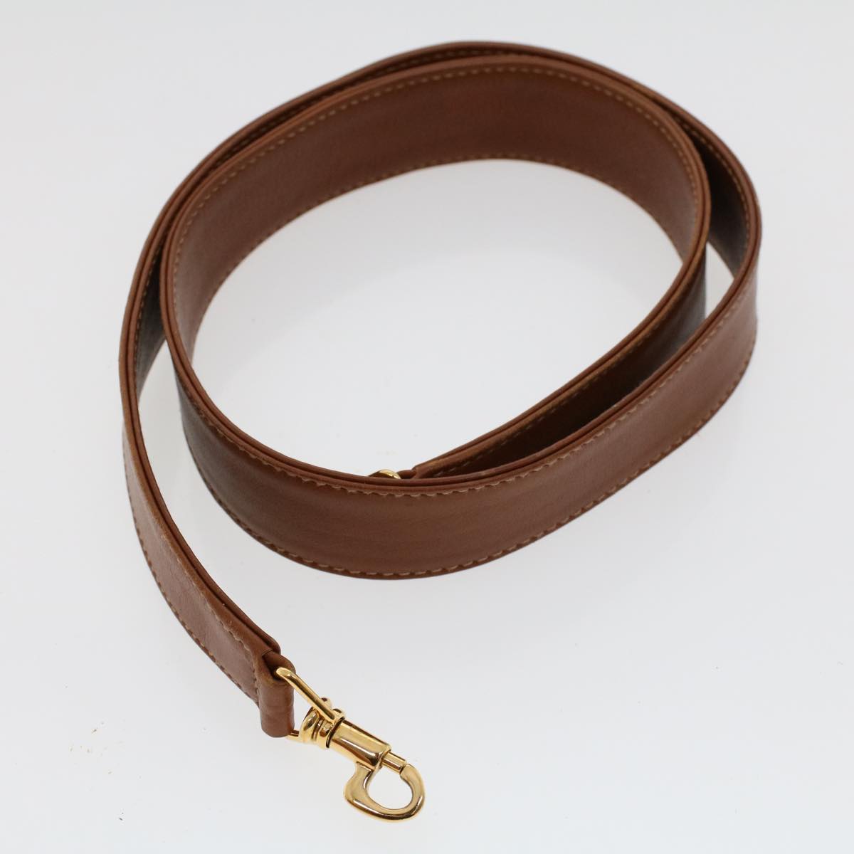 GUCCI Bamboo Hand Bag Leather 2way Brown 001•1638•2615 ar9706B