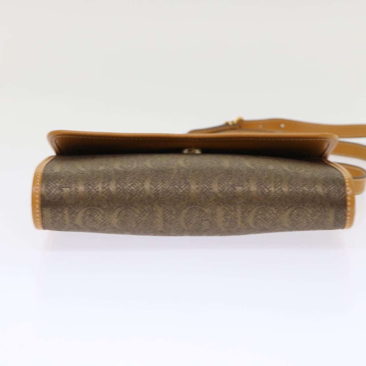 GUCCI Shoulder Bag Canvas Leather Brown 004.115.3410 ar9770