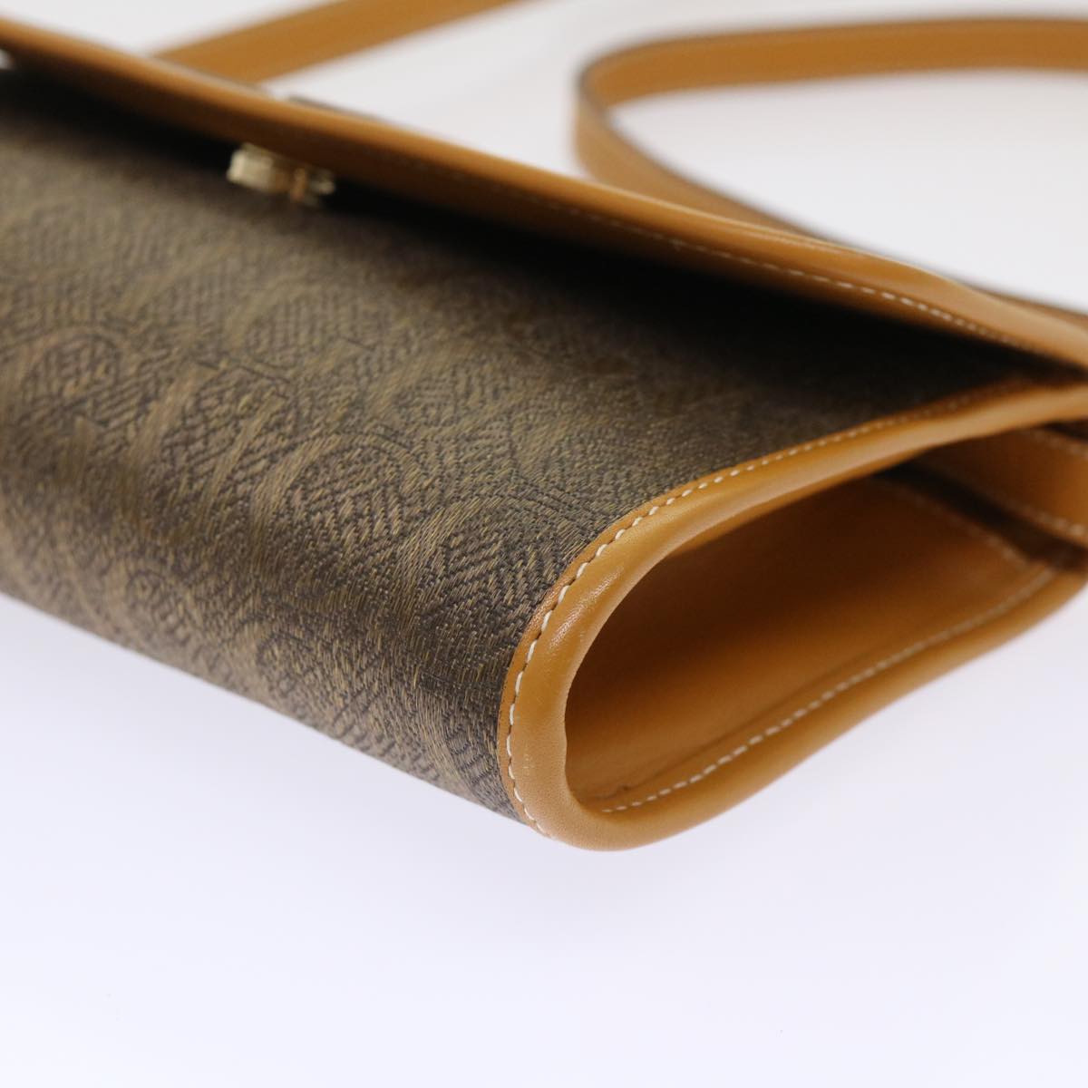 GUCCI Shoulder Bag Canvas Leather Brown 004.115.3410 ar9770