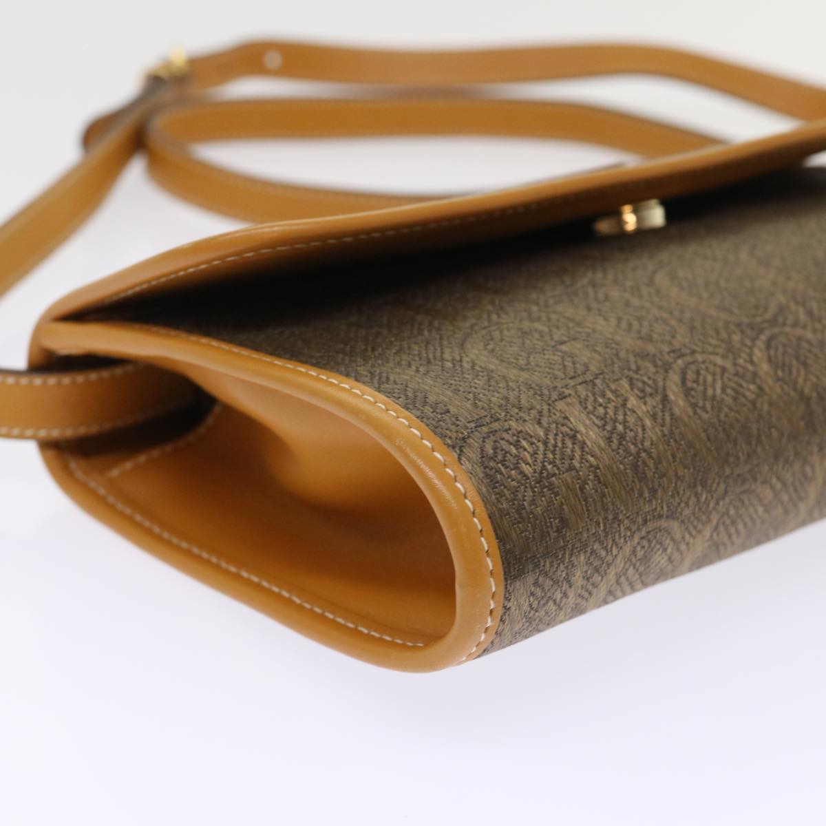 GUCCI Shoulder Bag Canvas Leather Brown 004.115.3410 ar9770