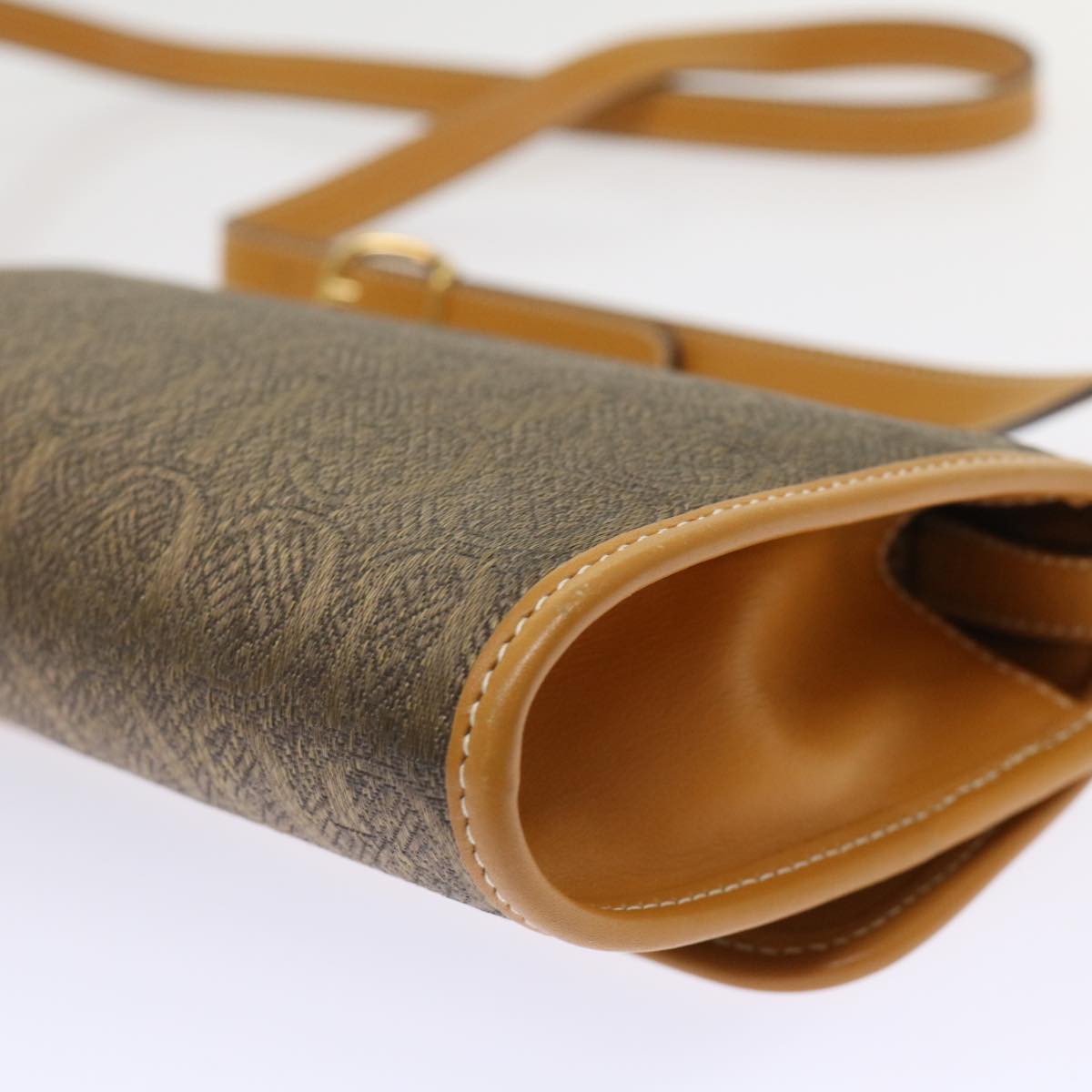 GUCCI Shoulder Bag Canvas Leather Brown 004.115.3410 ar9770