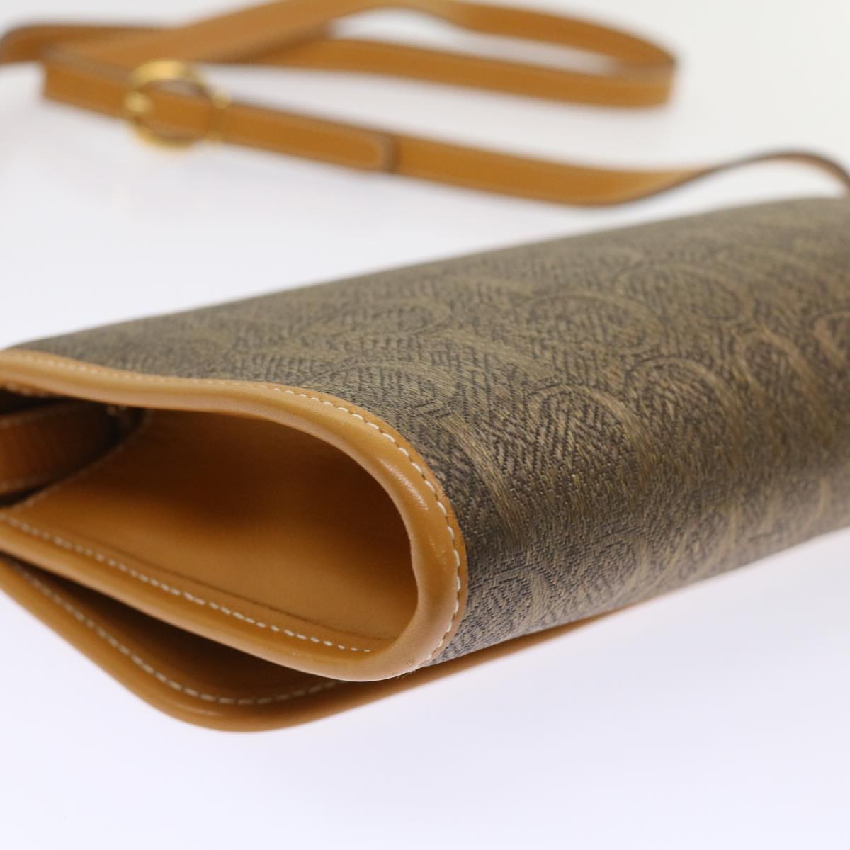 GUCCI Shoulder Bag Canvas Leather Brown 004.115.3410 ar9770