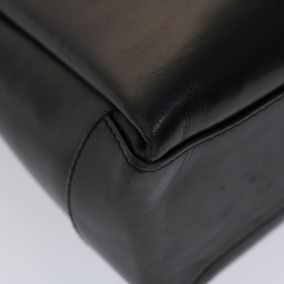 GUCCI Bamboo Shoulder Bag Leather 2way Black 000.926.0175 ar9771