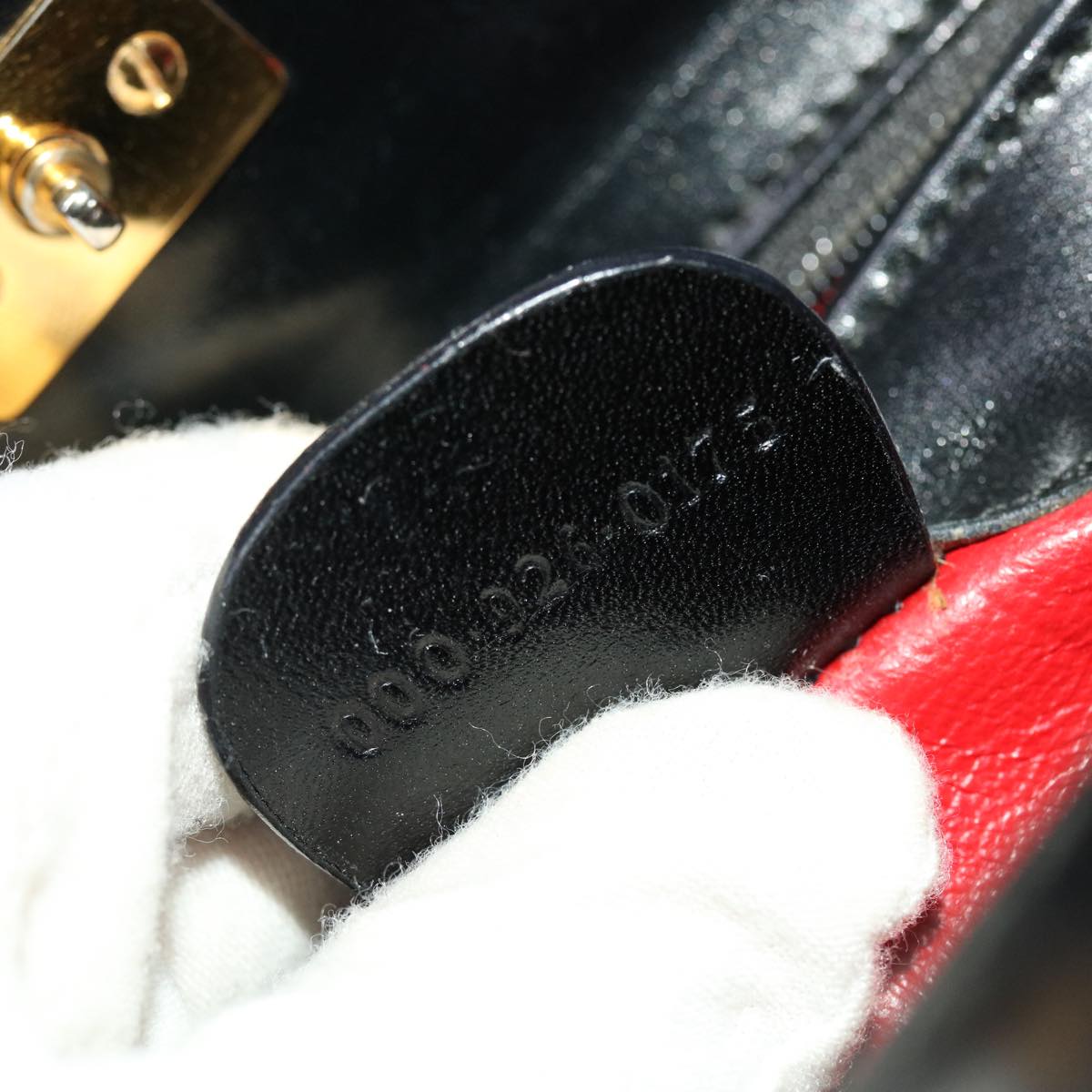 GUCCI Bamboo Shoulder Bag Leather 2way Black 000.926.0175 ar9771