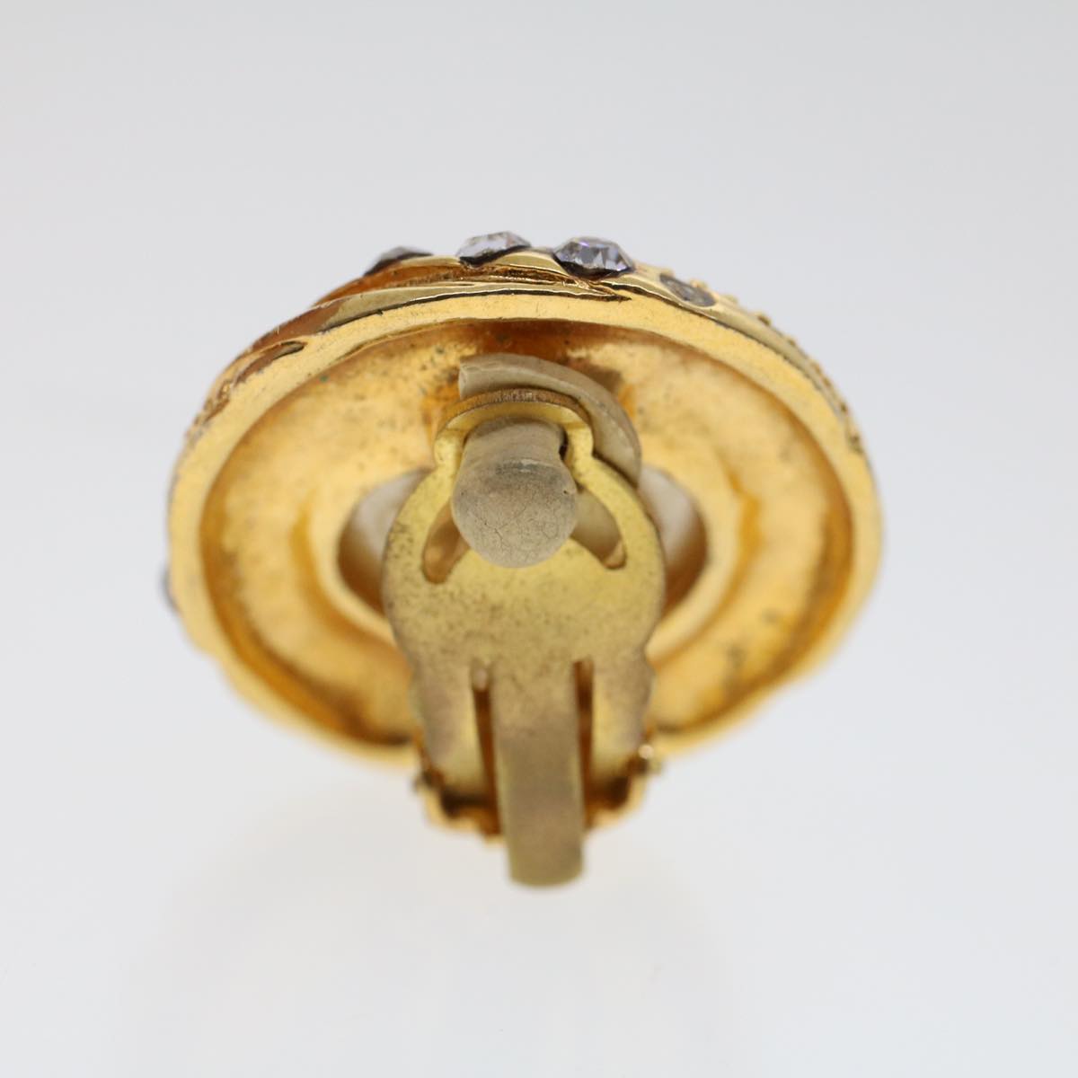 CHANEL Earring Gold Tone CC ar9890B
