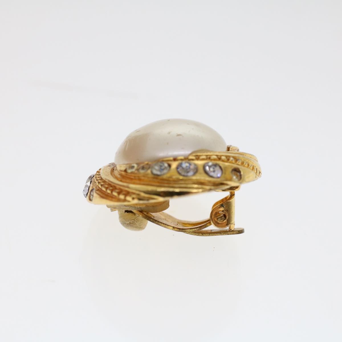 CHANEL Earring Gold Tone CC ar9890B