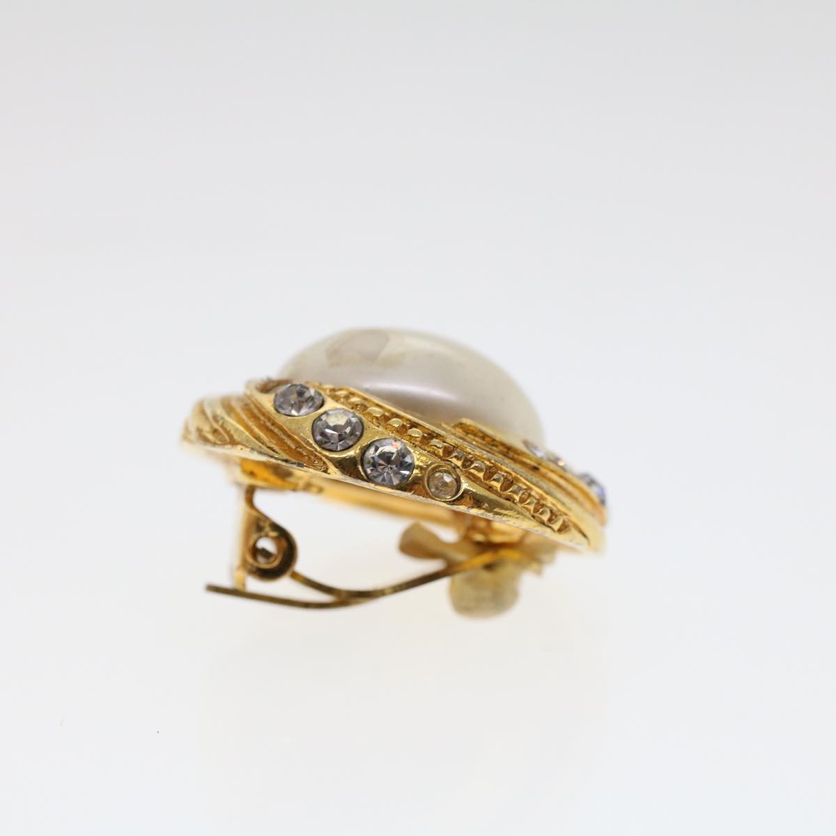 CHANEL Earring Gold Tone CC ar9890B