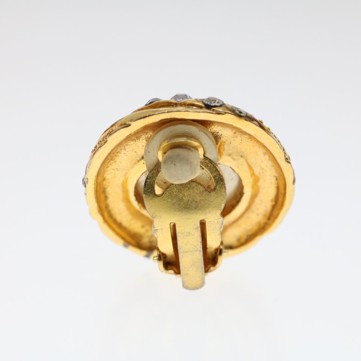 CHANEL Earring Gold Tone CC ar9890B