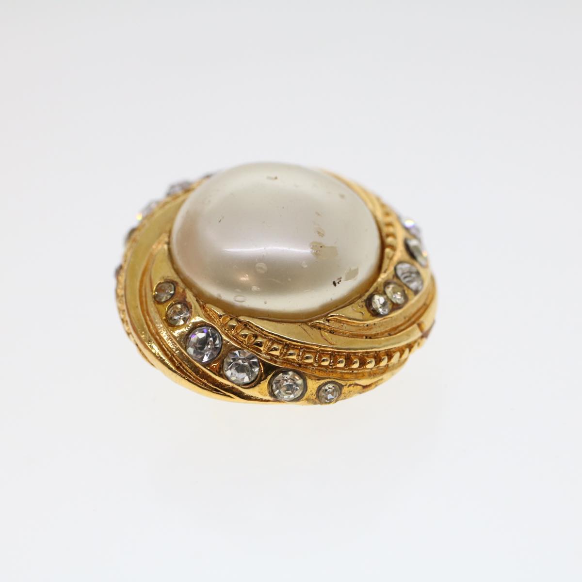CHANEL Earring Gold Tone CC ar9890B