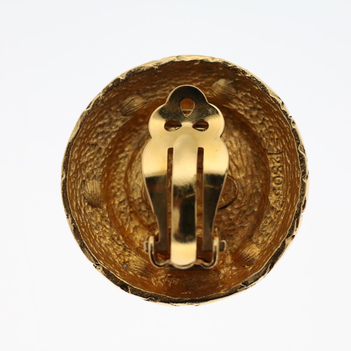 CHANEL Earring Gold Tone CC ar9892B