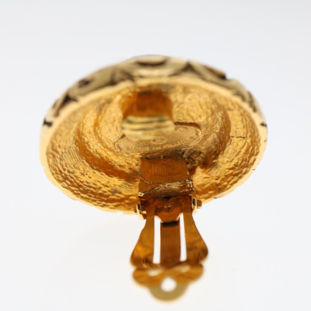 CHANEL Earring Gold Tone CC ar9892B