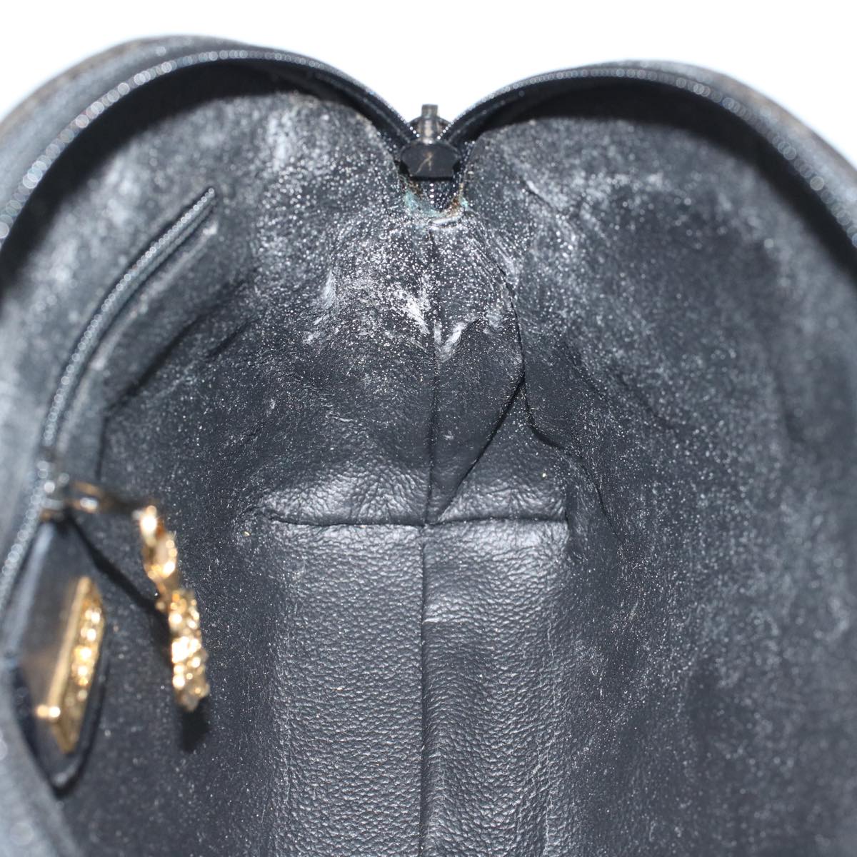 GUCCI GG Canvas Shoulder Bag Coated Canvas Black 007•115•0083 ar9924