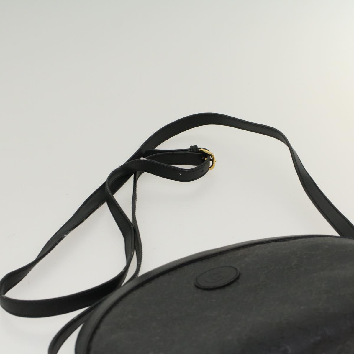 GUCCI GG Canvas Shoulder Bag Coated Canvas Black 007•115•0083 ar9924