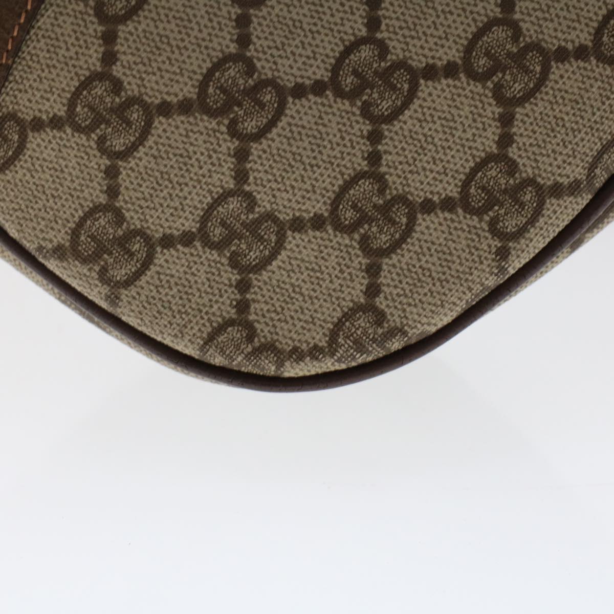 GUCCI GG Canvas Web Sherry Line Shoulder Bag Beige 001•193•6177 ar9950
