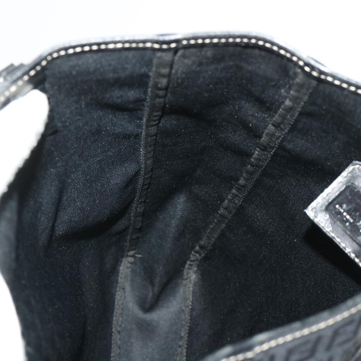 FENDI Zucchino Canvas Tote Bag Black ar9954