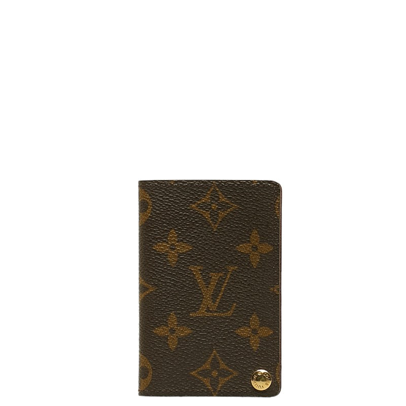 Louis Vuitton Monogram M60937 Card Case PVC/Leather Brown