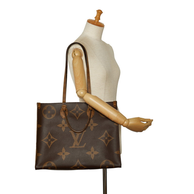 Louis Vuitton Monogram Giant Reverse Onzagor GM Handbag Shoulder Bag 2WAY M45320 Brown PVC Leather  Louis Vuitton