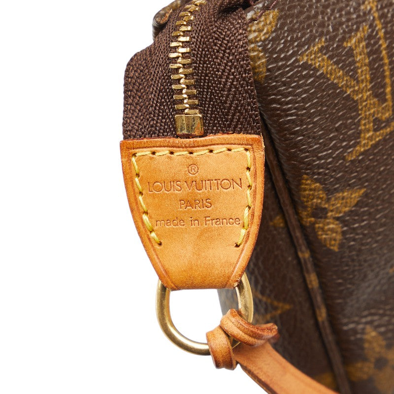 Louis Vuitton Pochette Accessories M51980 Brown PVC Leather