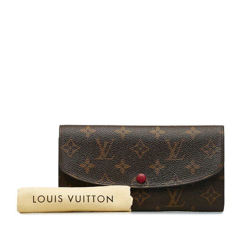 Louis Vuitton Monogram Portfolio — Emily Long Wallet M60697 Fushai Brown PVC Leather  Louis Vuitton