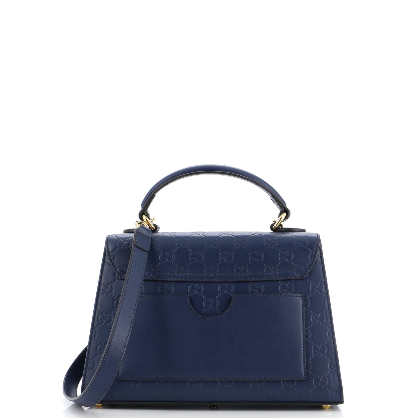 Padlock Top Handle Bag Guccissima Leather Small