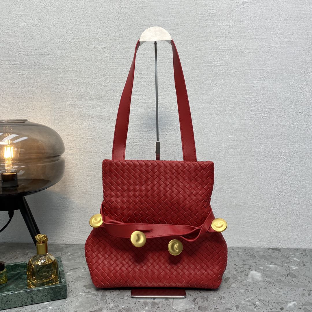 GLAMI Intrecciato Shoulder Bag Red, For Women, WomenÃ¢â‚¬â„¢s Bags 10.2in/26cm