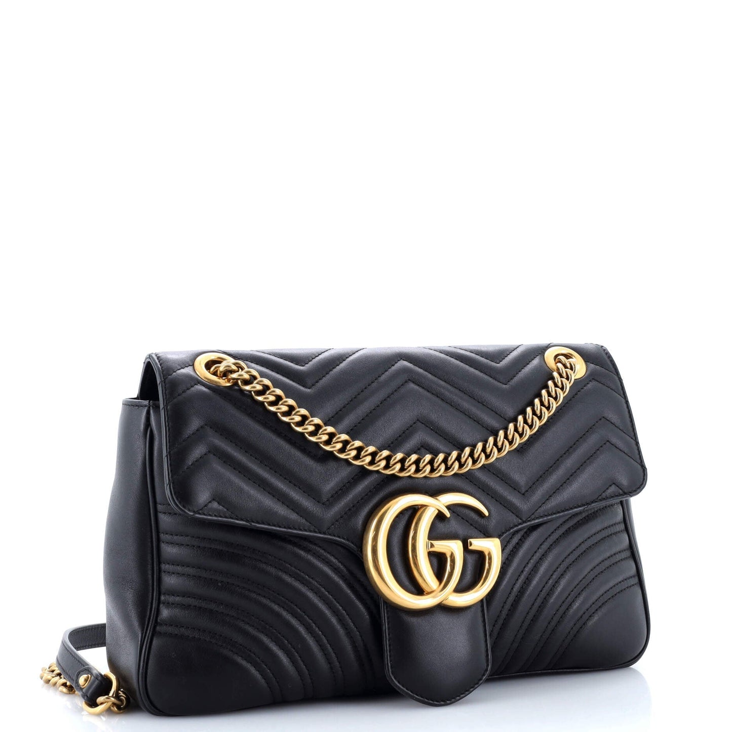 GG Marmont Flap Bag Matelasse Leather Medium