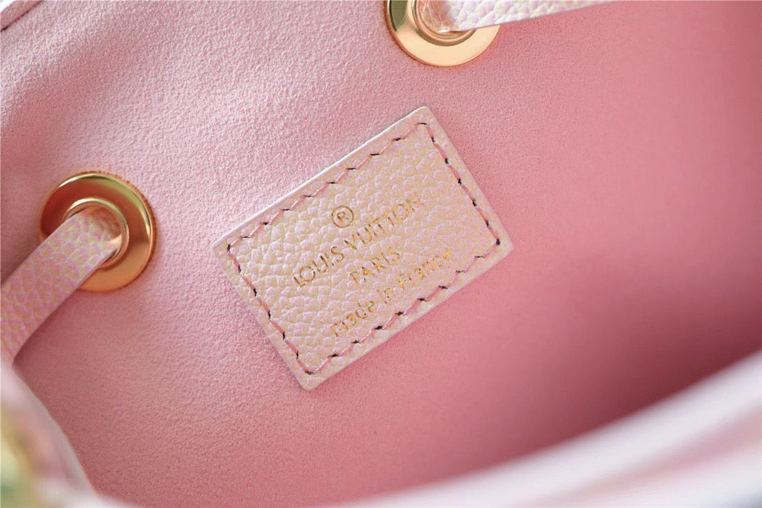 LV NeoNoe GLAMI Monogram Empreinte Pink For Women,  Shoulder And Crossbody Bags 7.9in/20cm LV M46174