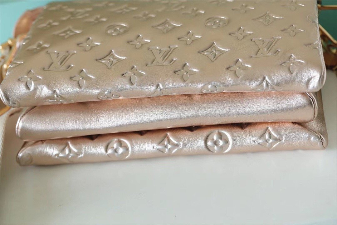 LV Coussin PM Bag Monogram For Women,  Shoulder And Crossbody Bag Taupe 10.2in/26cm LVÃ‚Â 