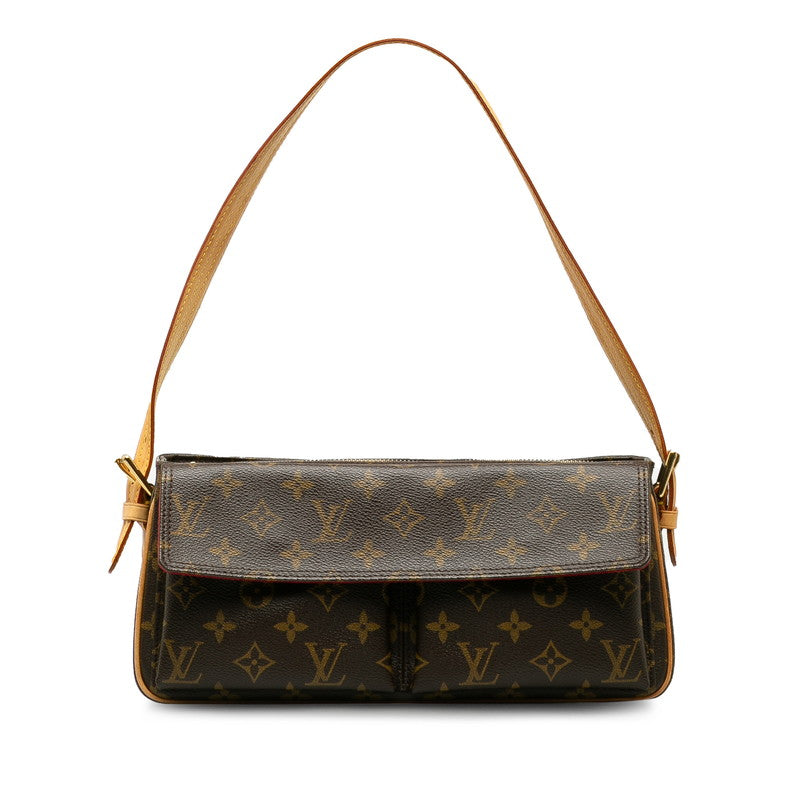 Louis Vuitton Monogram M51164 Shoulder Bag PVC/Leather Brown