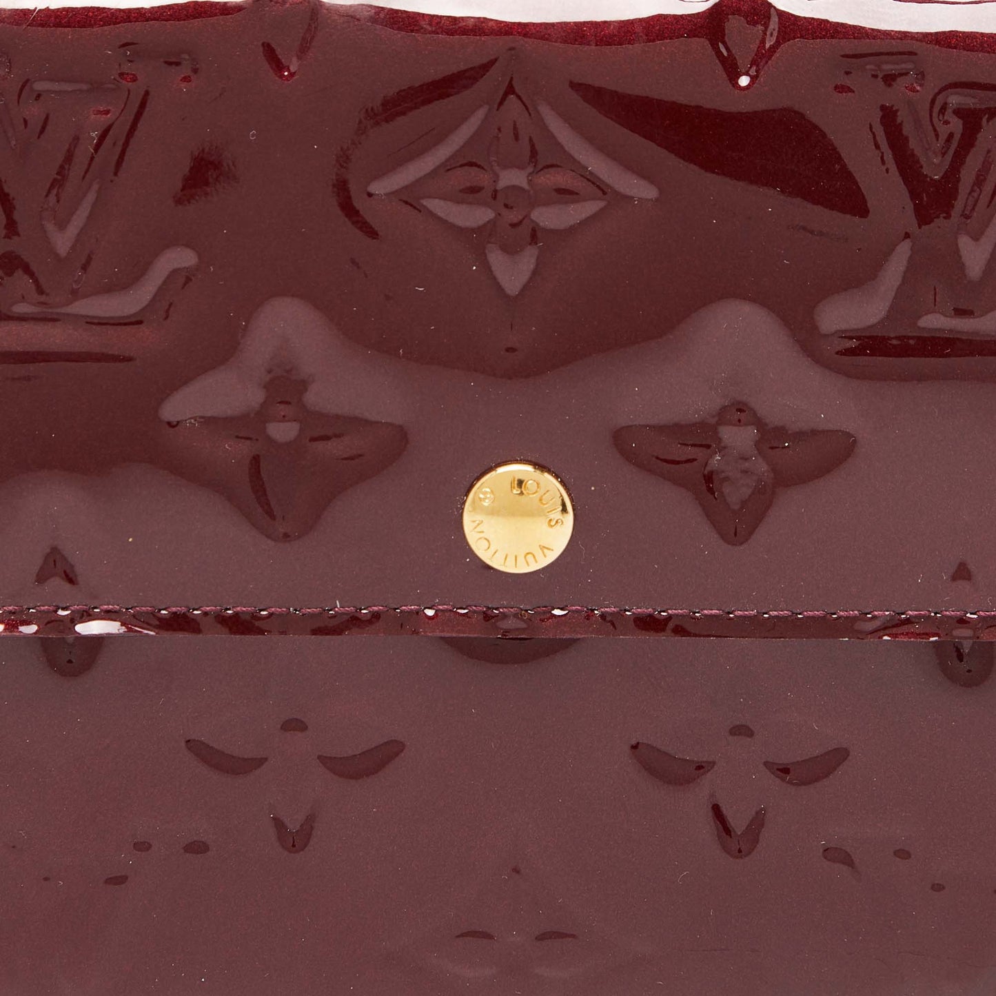 Louis Vuitton Rouge Fauviste Monogram Vernis Sarah Wallet