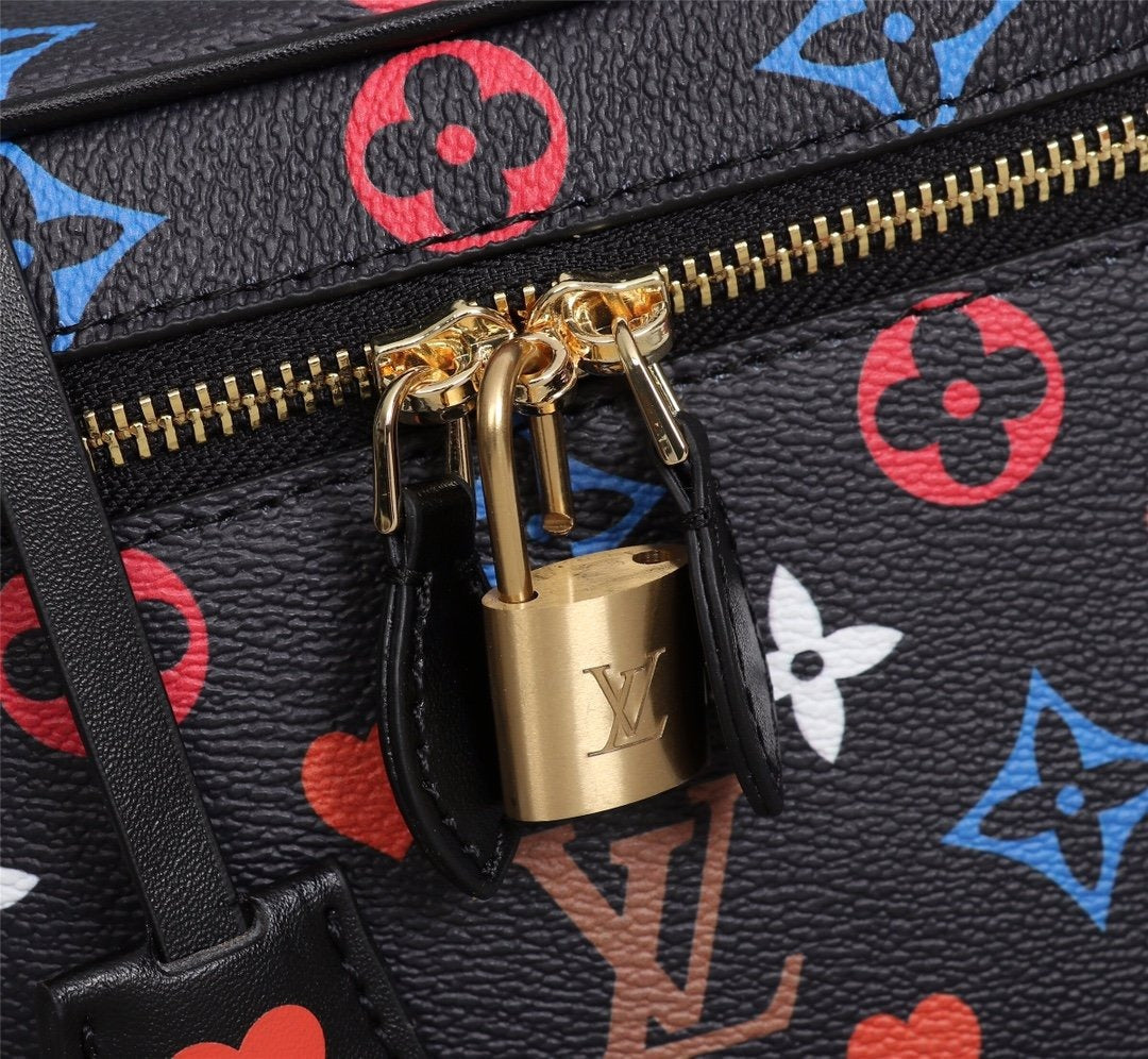 LV Vanity PM Bag Game On Monogram Canvas Black By Nicolas Ghesquiere For Women, WomenÃ¢â‚¬â„¢s Handbags, Shoulder And Crossbody 7.5in/19cm LV M57482