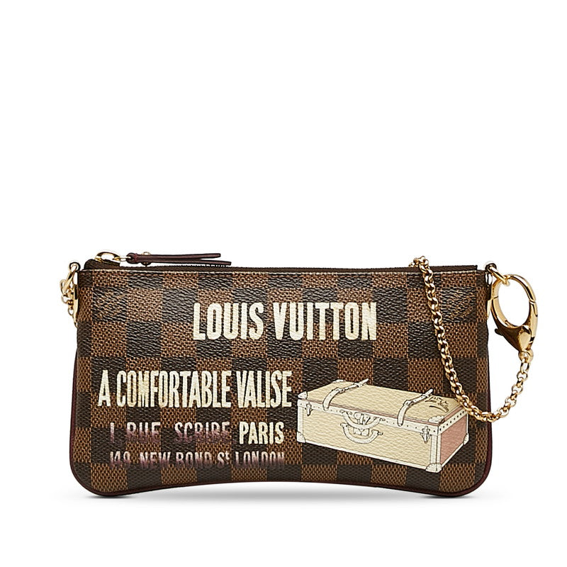 Louis Vuitton Milla MM Chain Accessory  N63091 Brown PVC Leather Ladies Louis Vuitton