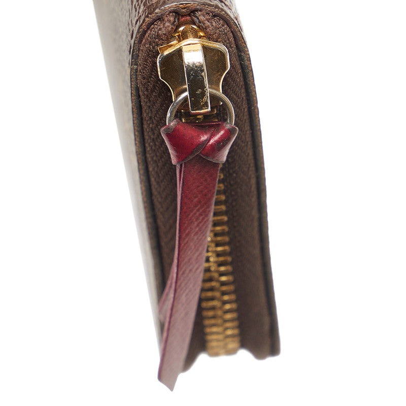 Louis Vuitton Monogram Portfolio Claimance Round Fassner Long Wallet M61298 Fushai Brown PVC Leather Ladies Louis Vuitton [Original] Fushai