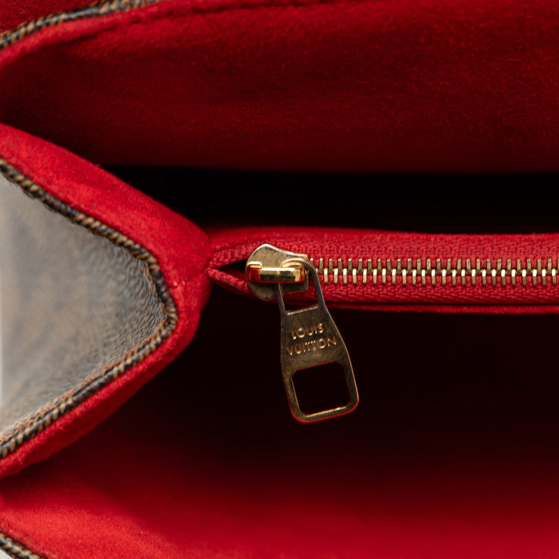 Louis Vuitton Damière Caisse Cratch Chain Sliding Shelter Bag N41596 Eve Brown PVC Leather Ladies Louis Vuitton