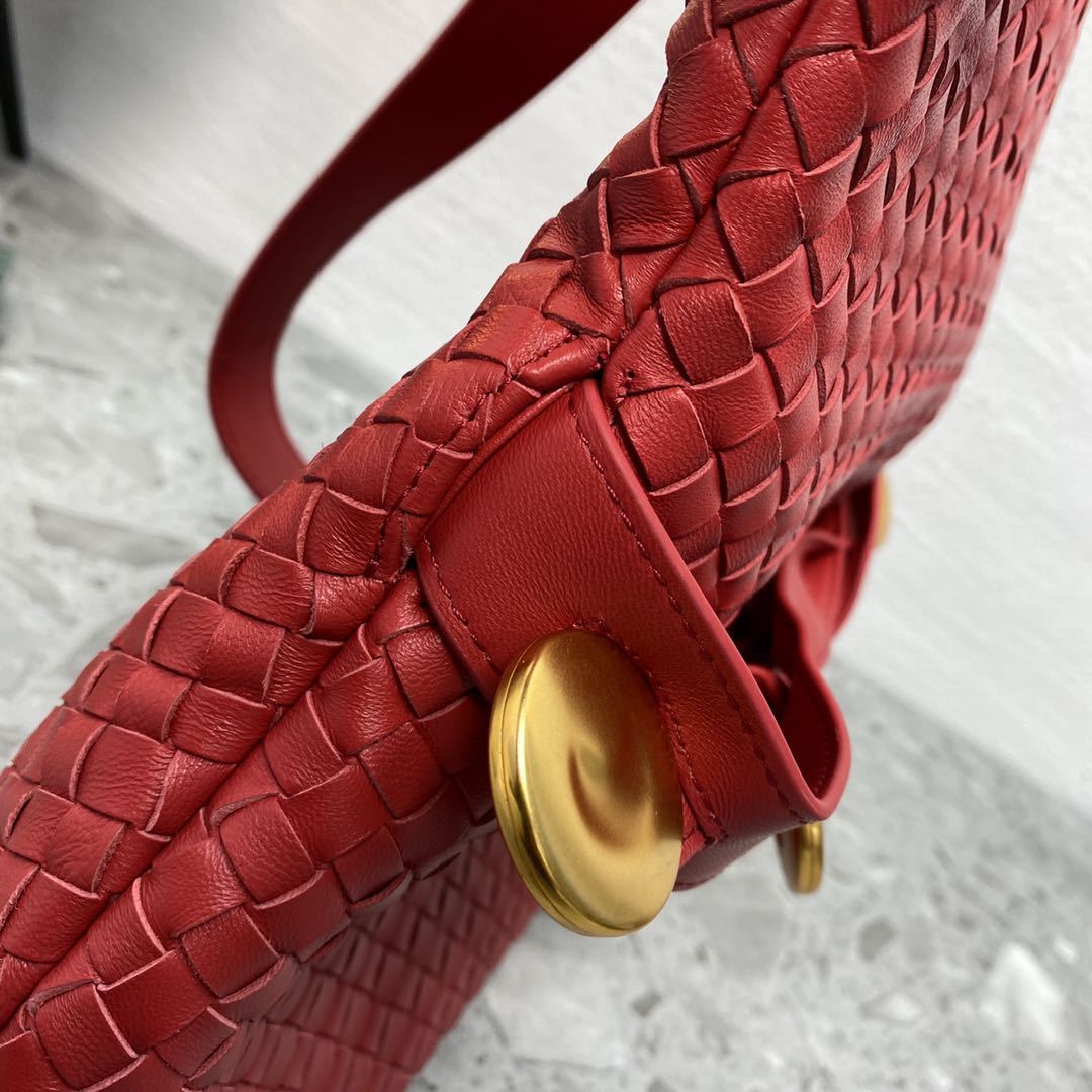 GLAMI Intrecciato Shoulder Bag Red, For Women, WomenÃ¢â‚¬â„¢s Bags 10.2in/26cm