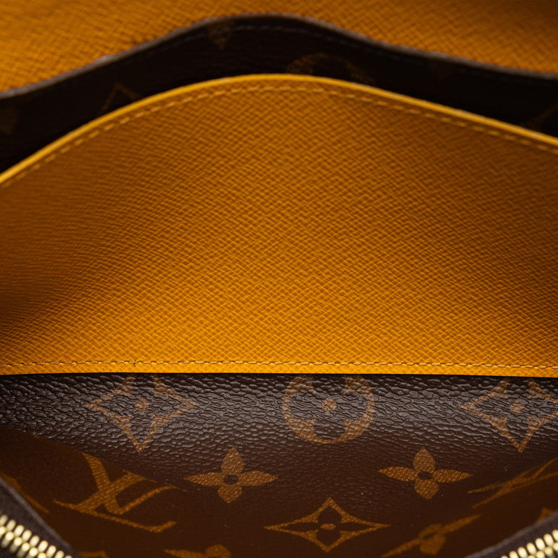 Louis Vuitton Portfolio Emilie Long Wallet M60698 Yellow Ladies