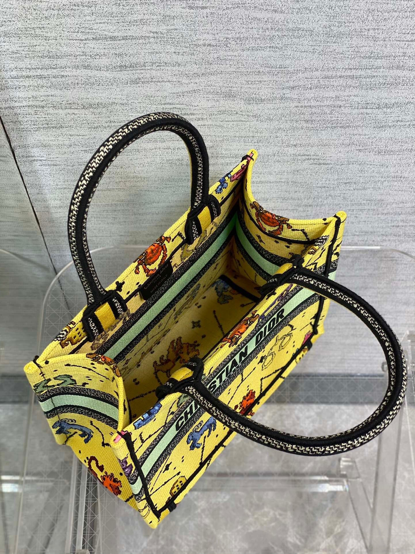 GLAMI Small Book Tote Yellow, For Women, WomenÃ¢â‚¬â„¢s Handbags 26.5cm/10.5in CD M1265ZRTY_M930