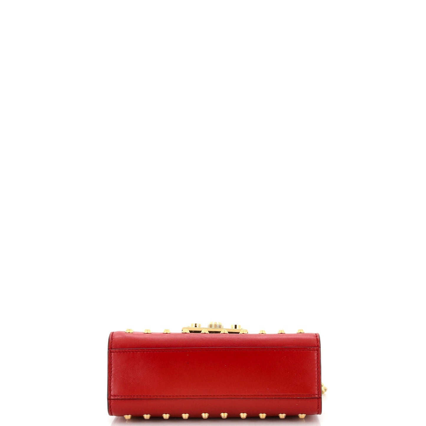 Pearly Padlock Shoulder Bag Studded Leather Small