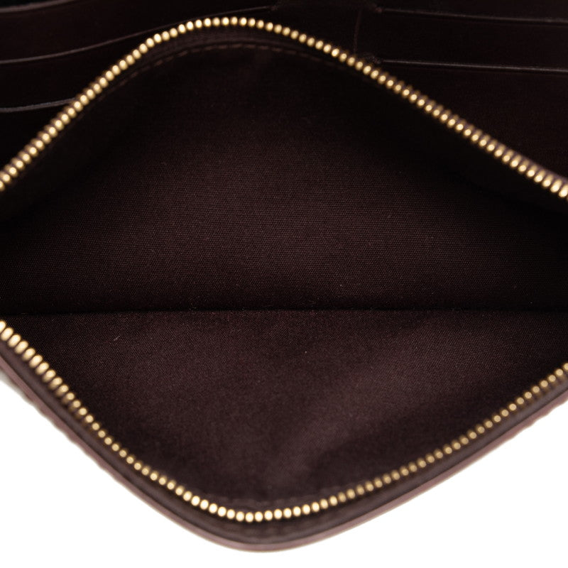 Louis Vuitton Monogram Verniss Sunset Blue Bird Chain Shoulder Bag M93542 Amarant Brown Patent Leather  Louis Vuitton